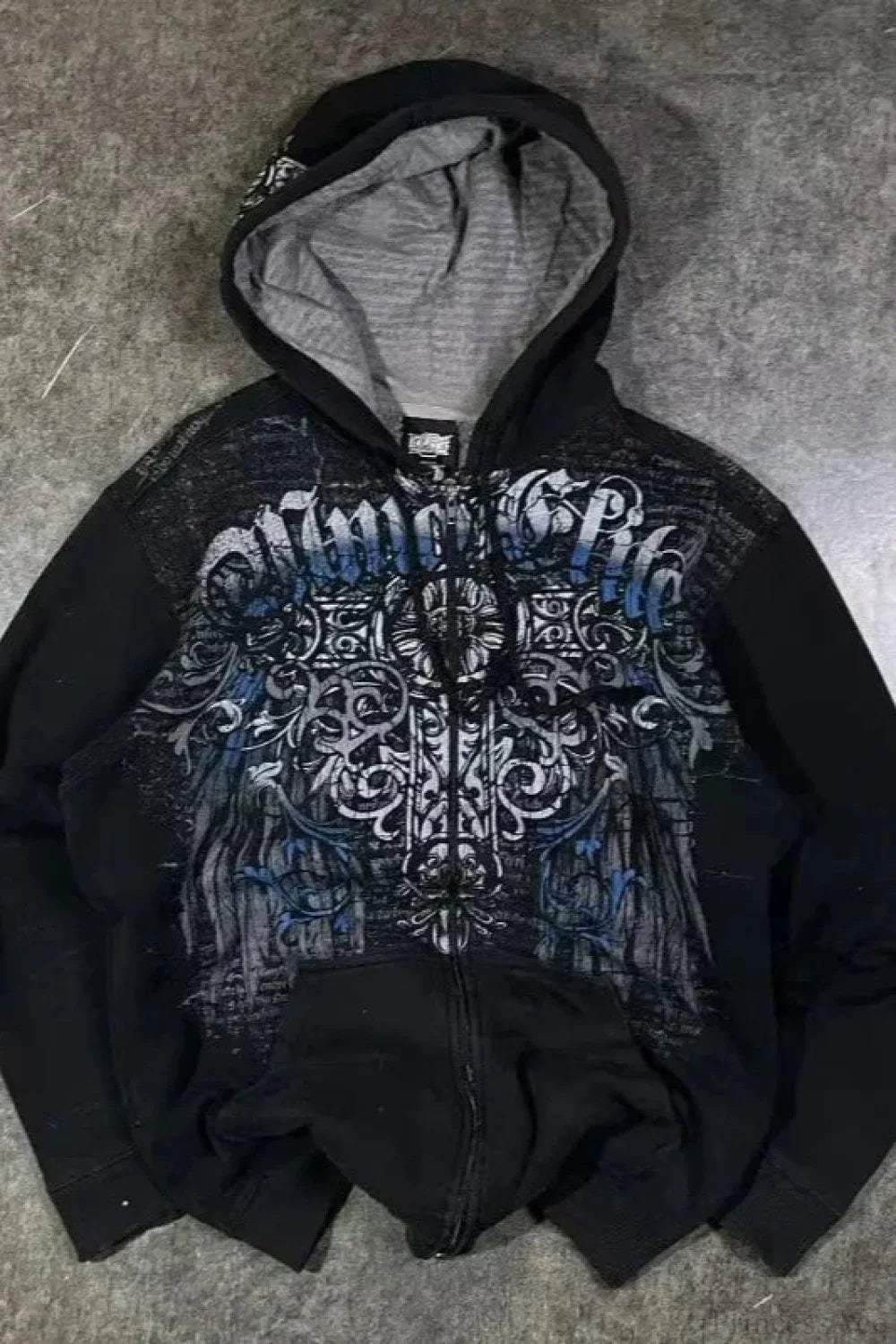 Damen Hoodie mit Kapuze und Reißverschluss