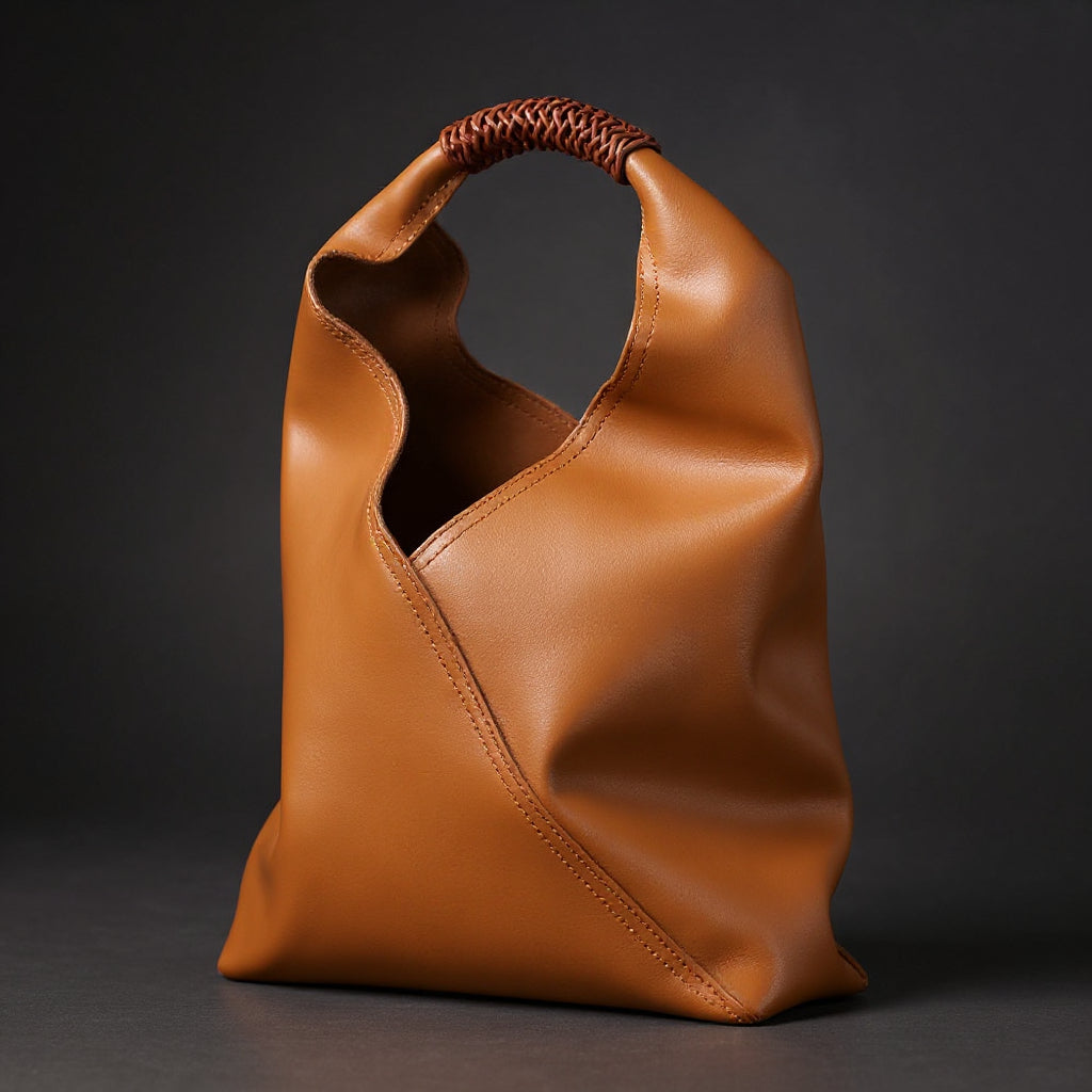 Damen weiche Hobo Bag mit geflochtenem Henkel