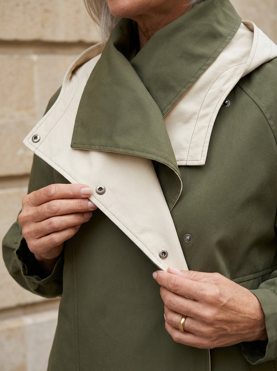 Damen Übergangsjacke mit Wetter- und Windschutz