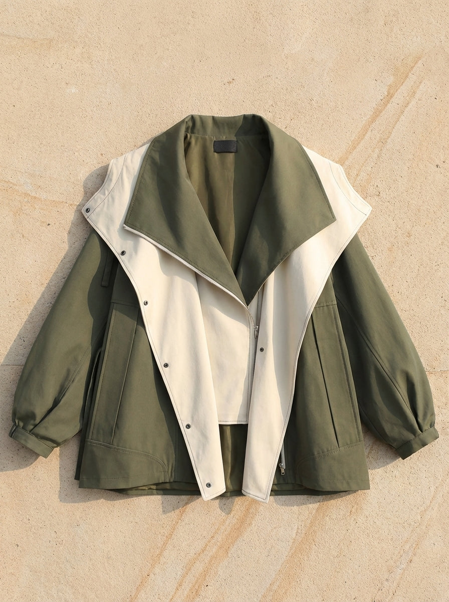 Damen Übergangsjacke mit Wetter- und Windschutz