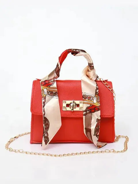 Damen Lederhandtasche mit Goldverschluss