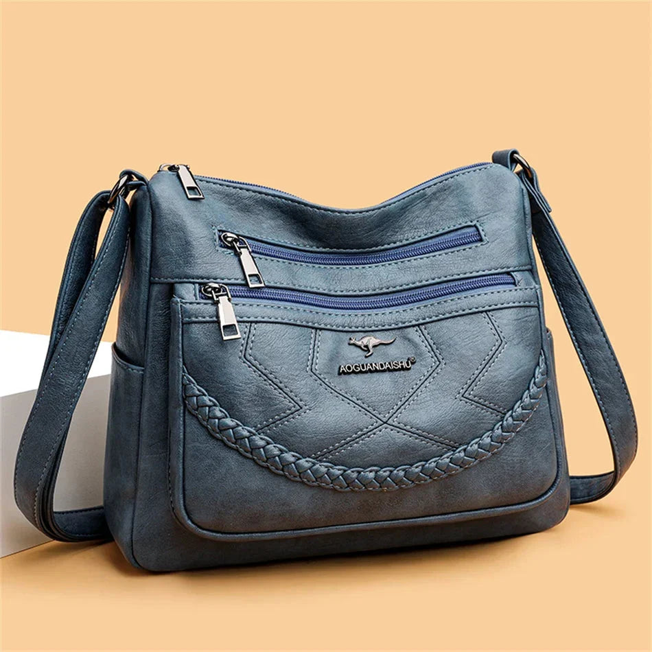 Damen Crossbody Schultertasche mit verstellbarem Schulterriemen