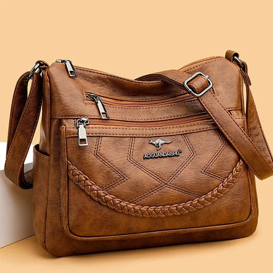 Damen Crossbody Schultertasche mit verstellbarem Schulterriemen