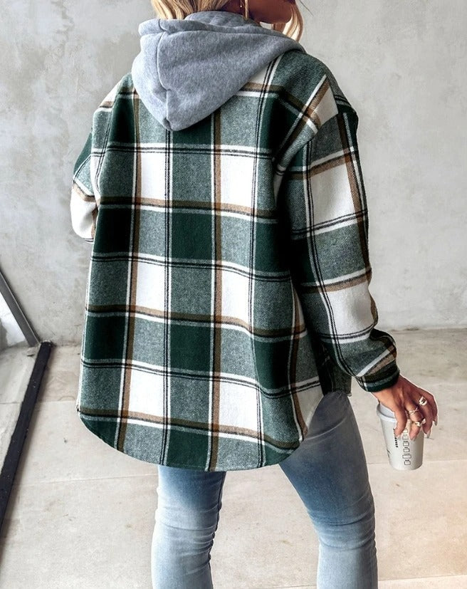 Damen Hoodie mit Kordelzug und Kängurutasche