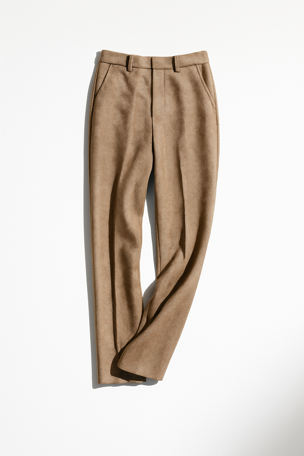 Damen Wollmix-Hose mit hohem Bund