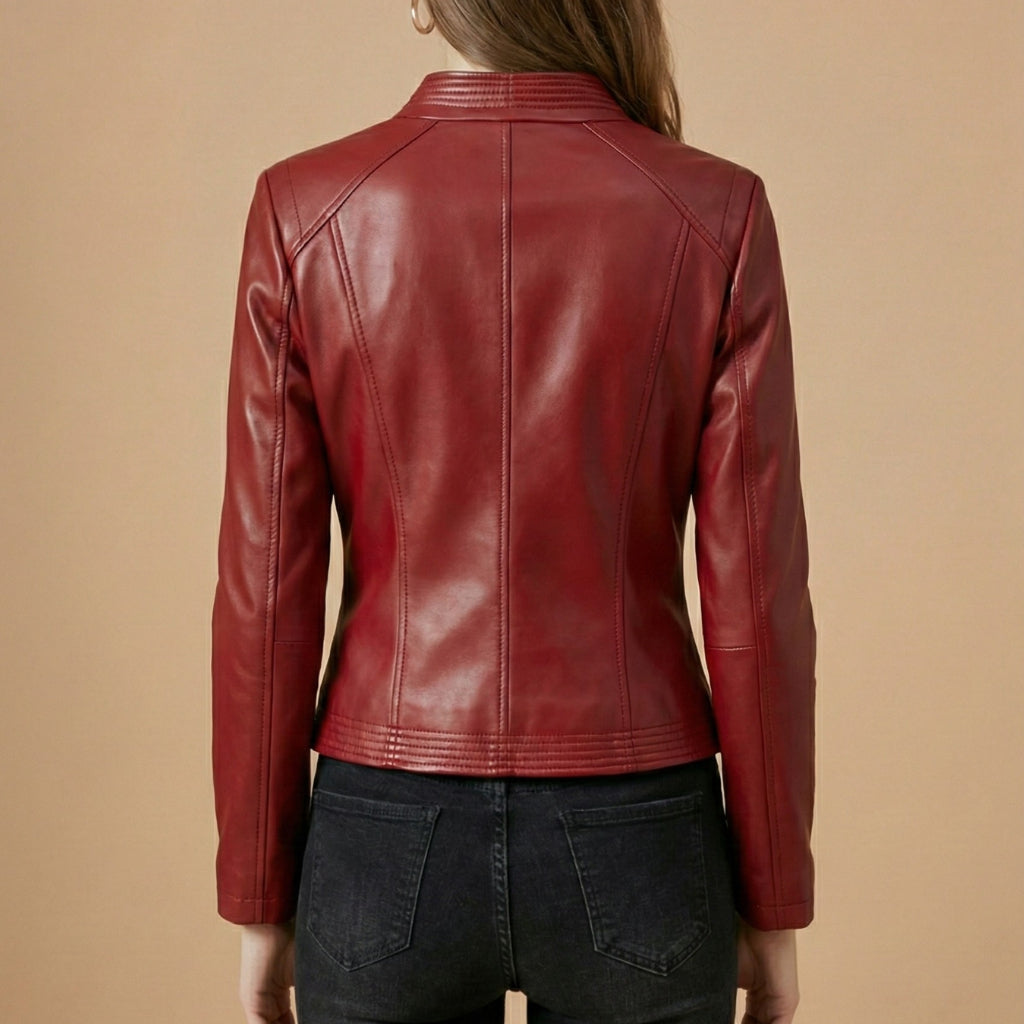 Damen Bikerjacke aus Schaffell