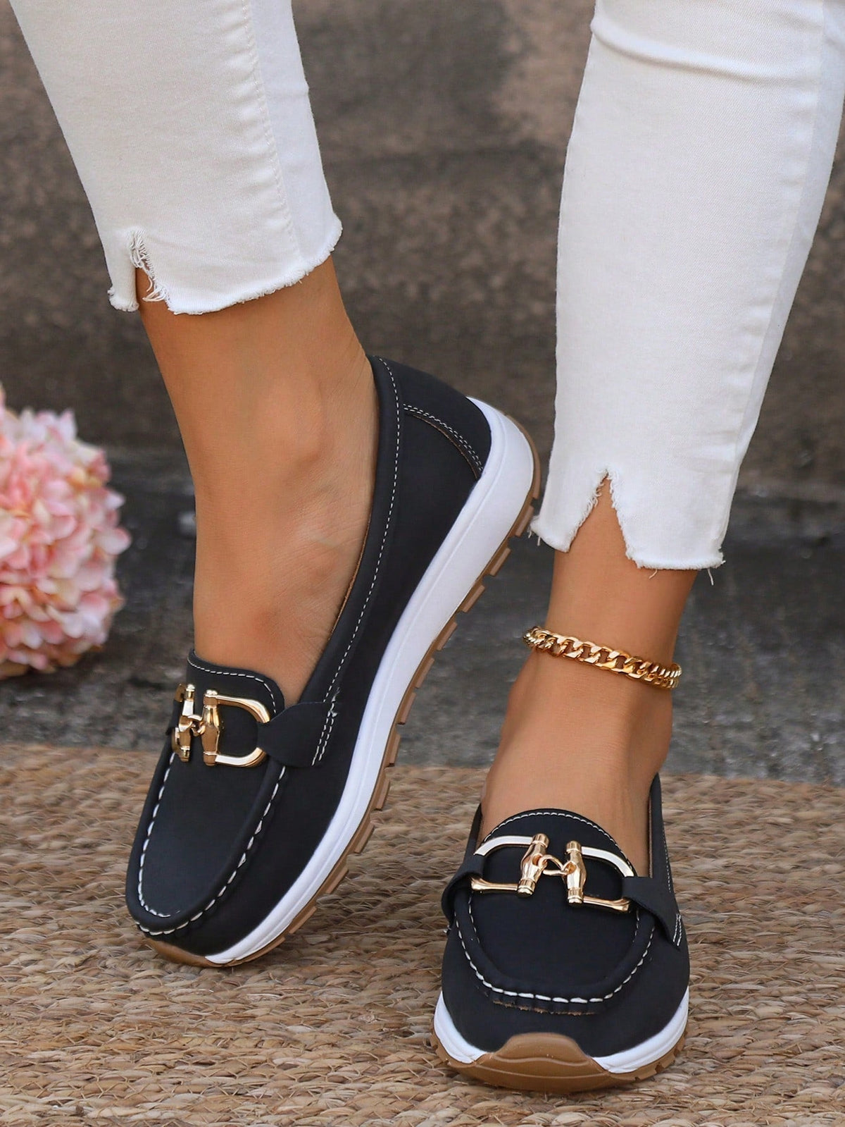 Damen Loafer mit rutschfester Sohle