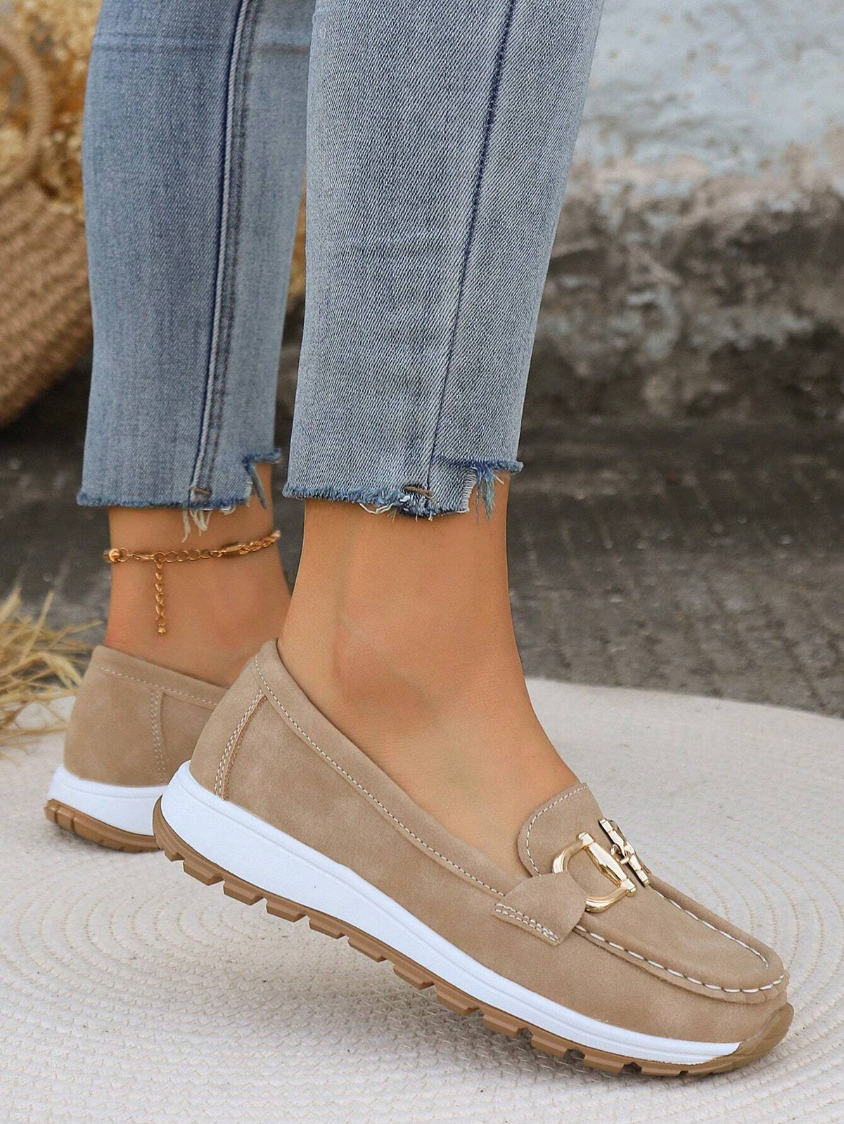 Damen Loafer mit rutschfester Sohle