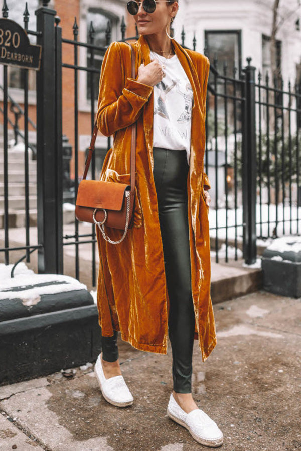 Damen Kimono-Mantel aus Samt