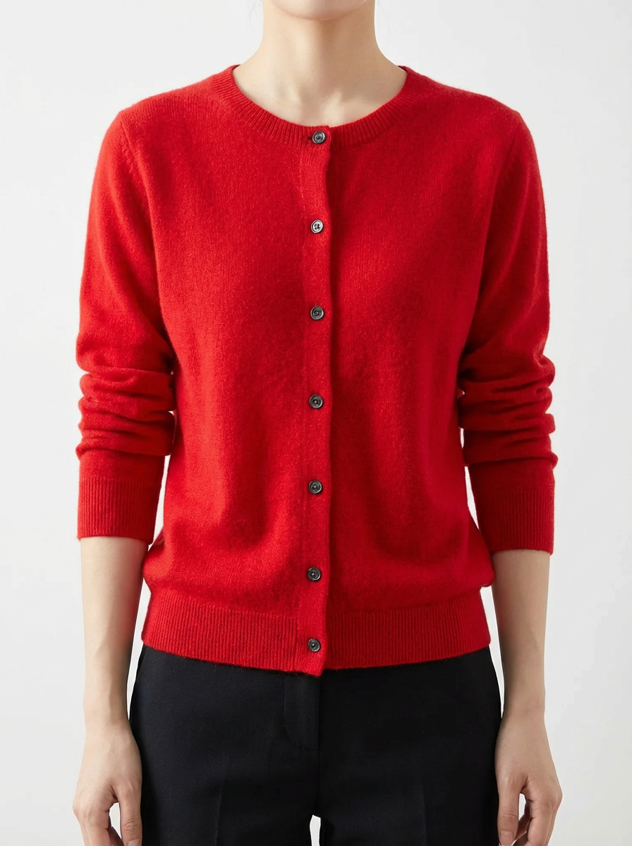 Damen Strickjacke mit Raglanärmeln in lockerer Passform