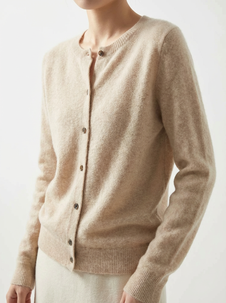 Damen Strickjacke mit Raglanärmeln in lockerer Passform