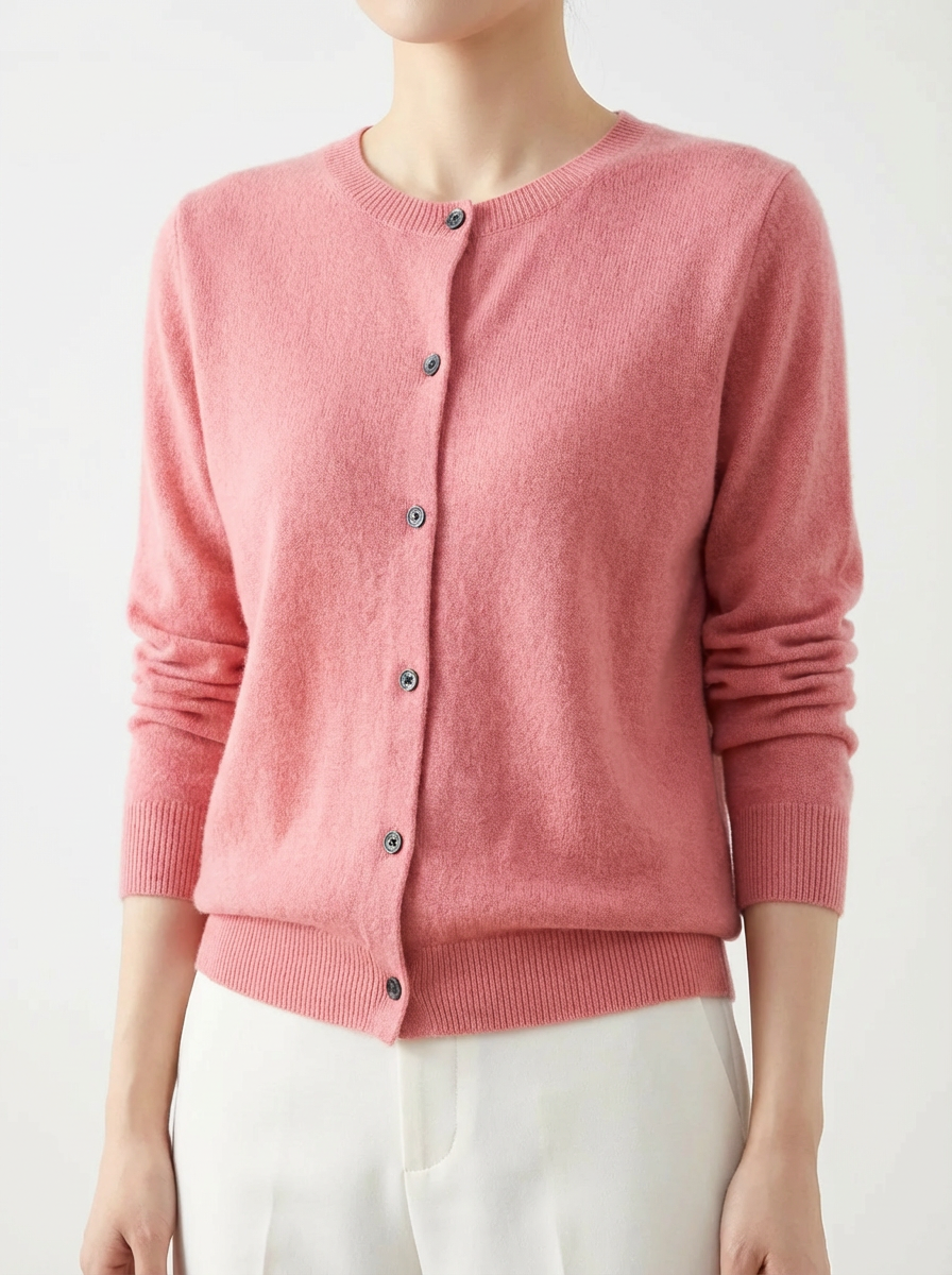 Damen Strickjacke mit Raglanärmeln in lockerer Passform