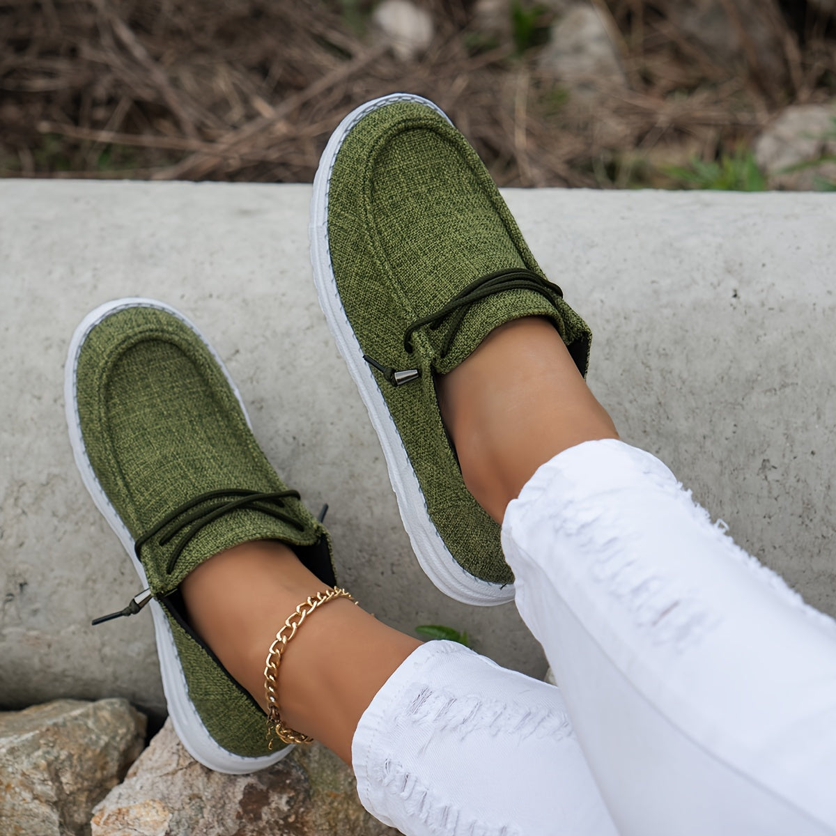 Damen leichte Sneaker mit rutschfester Sohle