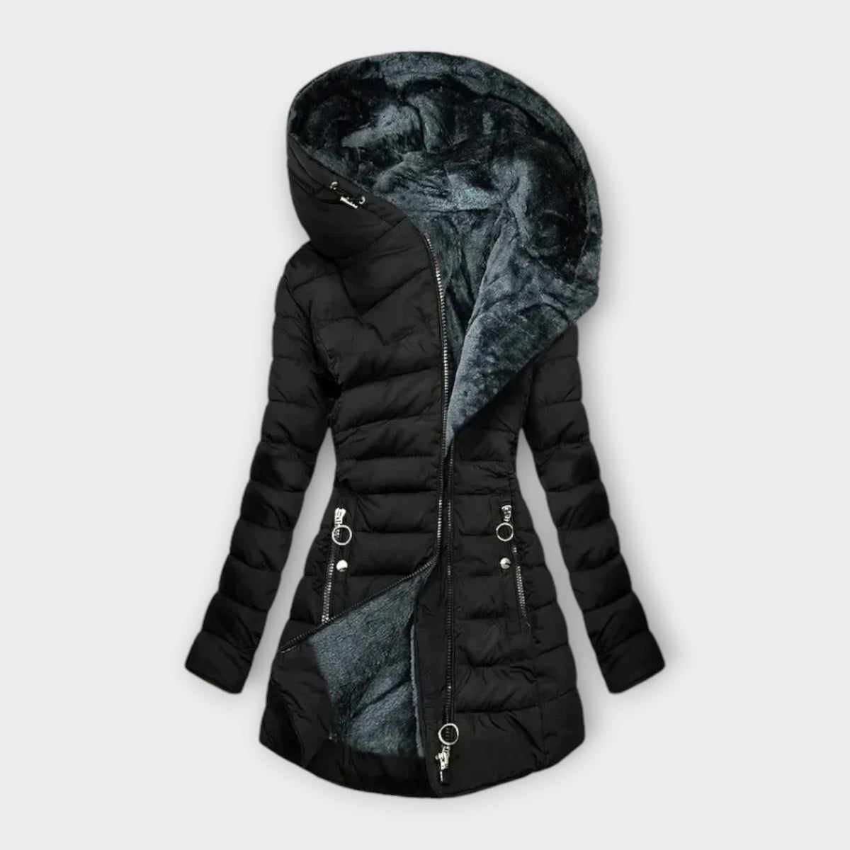 Damen gesteppter Wintermantel mit warmem Innenfutter
