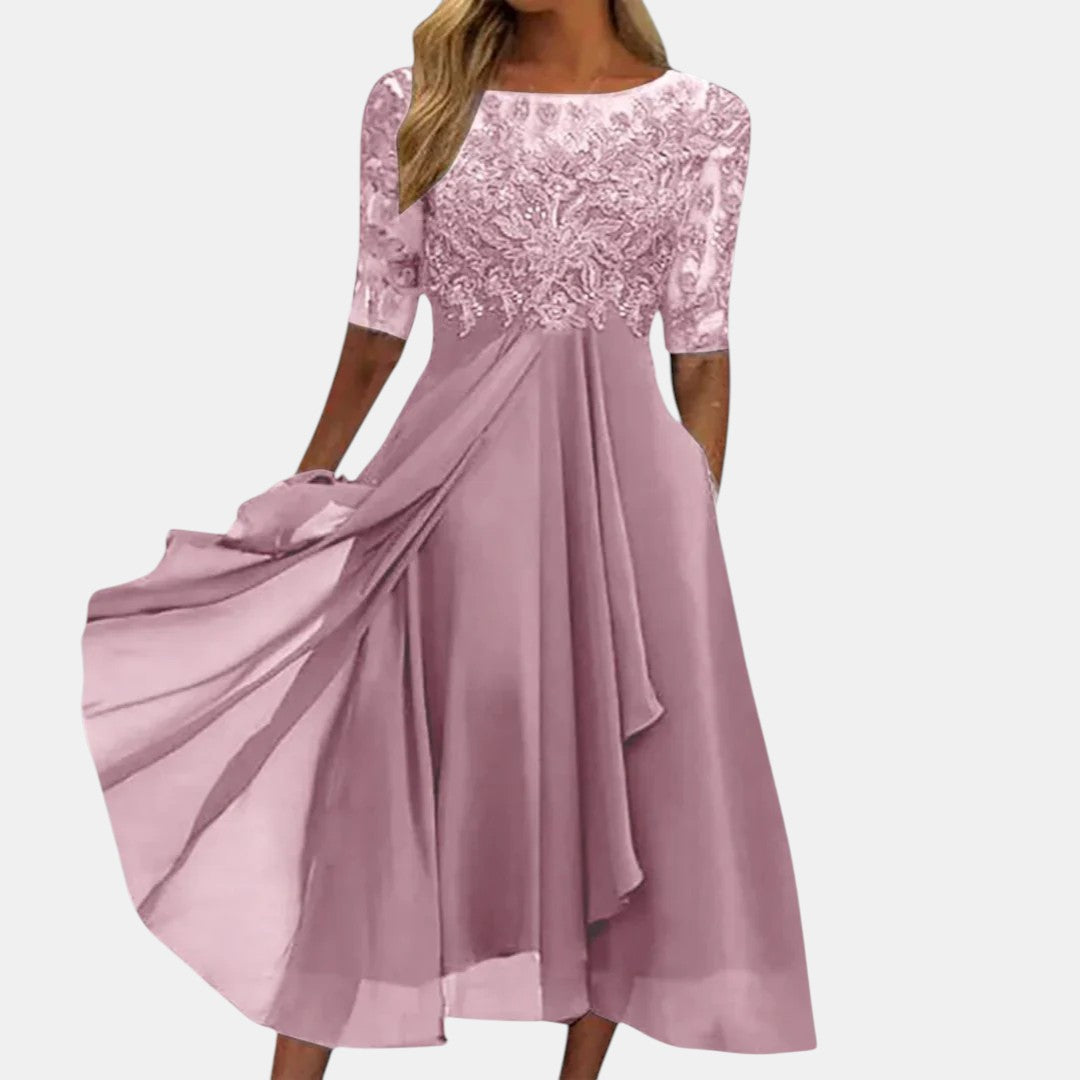 Damen Spitzenkleid mit figurbetonter Passform