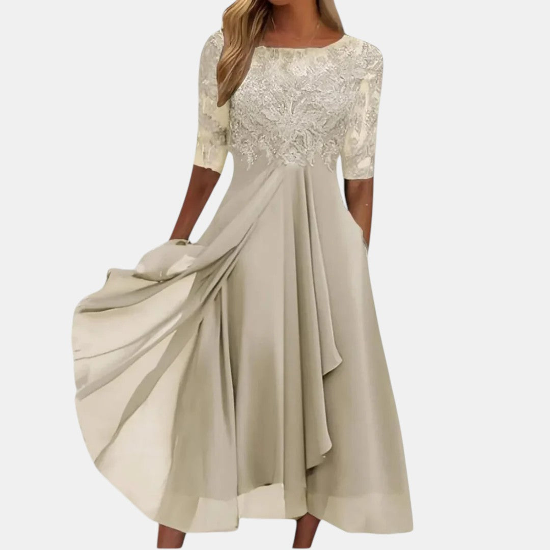 Damen Spitzenkleid mit figurbetonter Passform