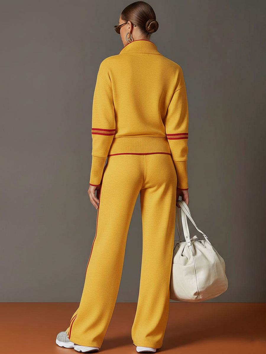 Damen Sweatshirt-Set mit weiter Hose