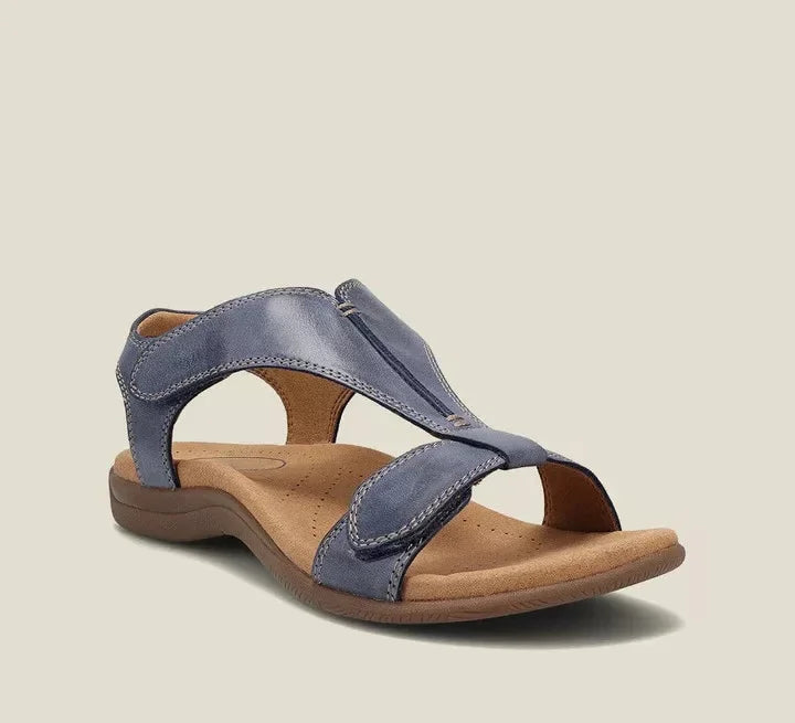 Damen orthopädische Ledersandalen mit verstellbarem Riemen