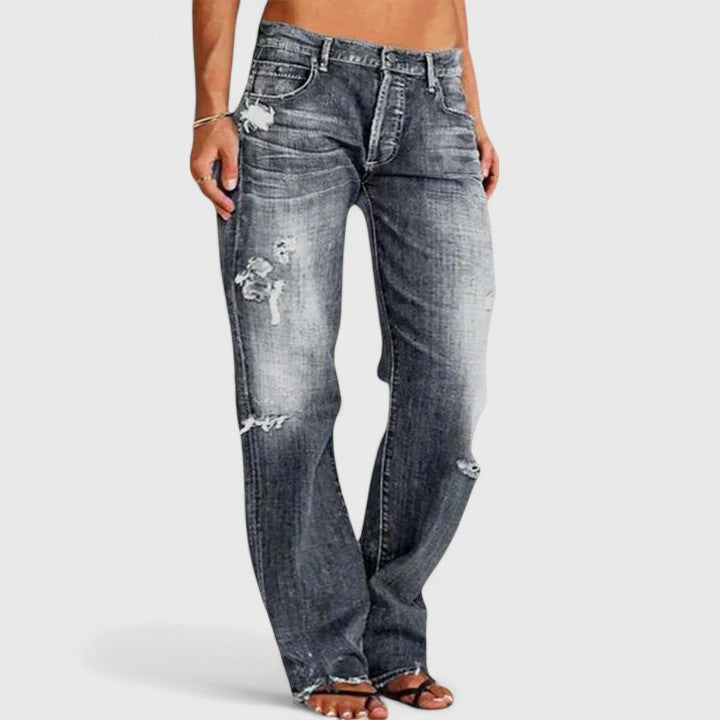 Damen Wide-Leg Jeans mit Stretch