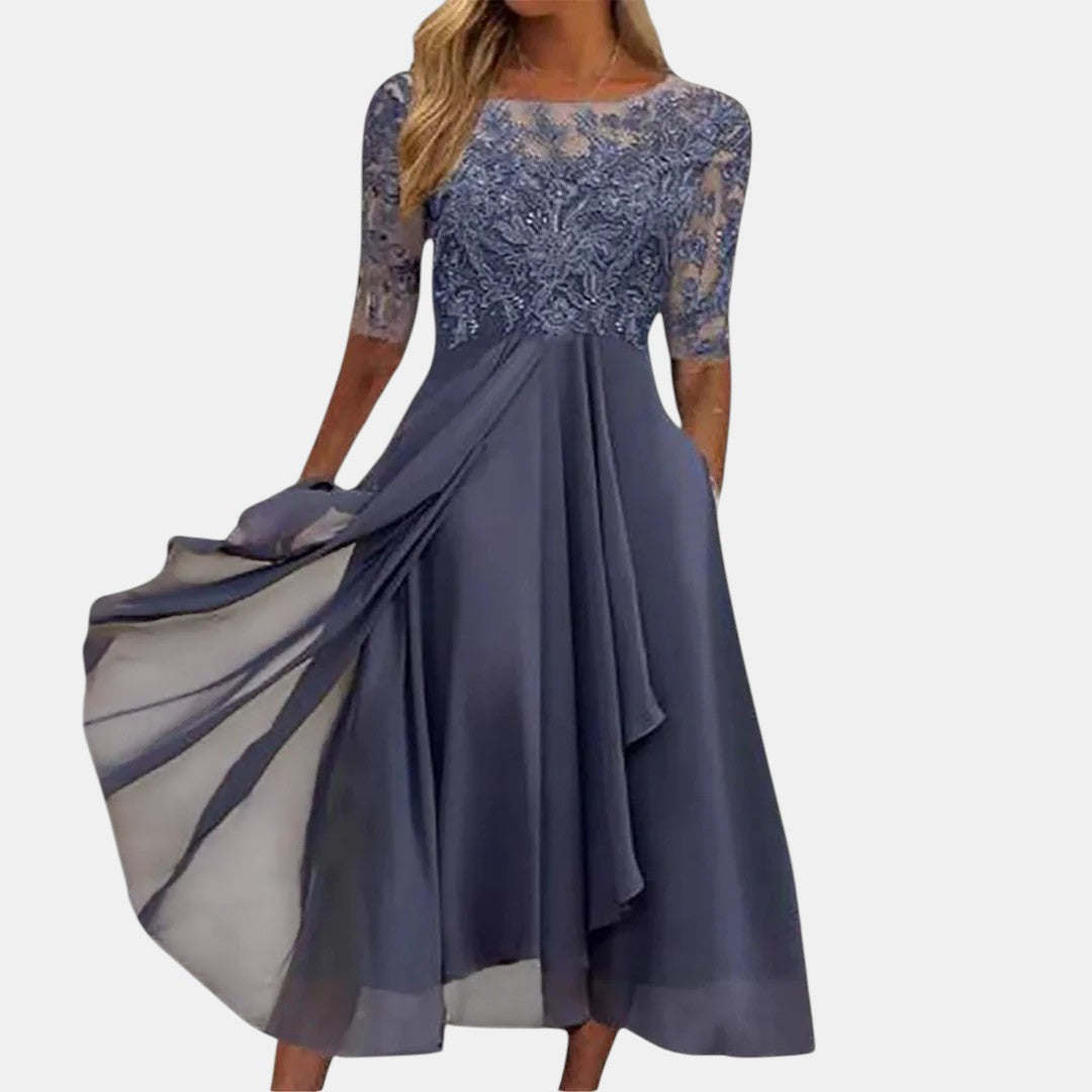 Damen Spitzenkleid mit figurbetonter Passform