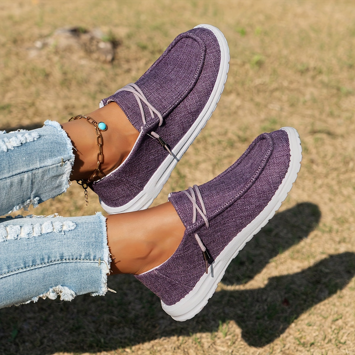 Damen leichte Sneaker mit rutschfester Sohle