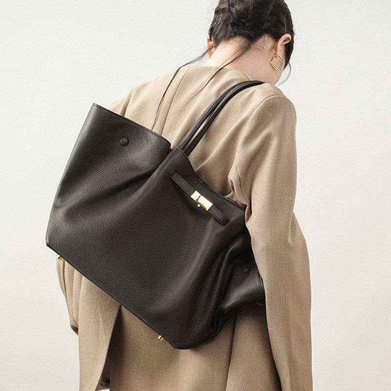 Damen Tote Bag mit Magnetverschluss und Innenfächern