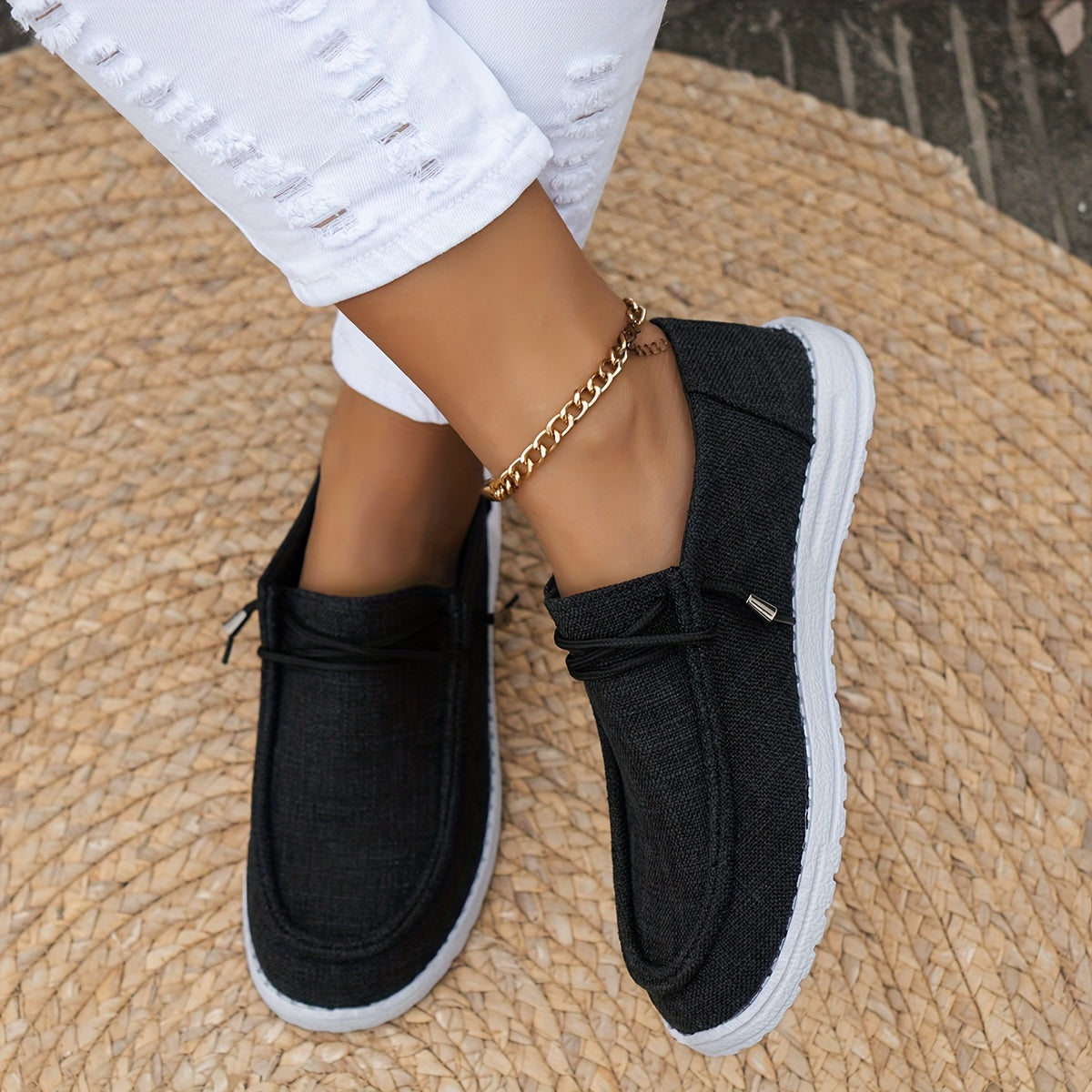 Damen leichte Sneaker mit rutschfester Sohle