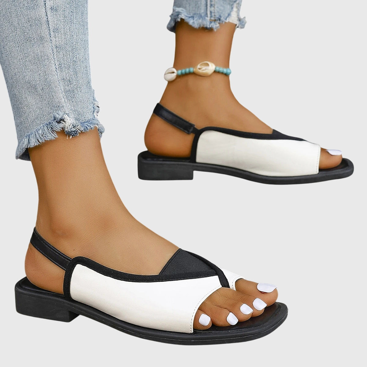 Damen Sandalen mit flacher Sohle