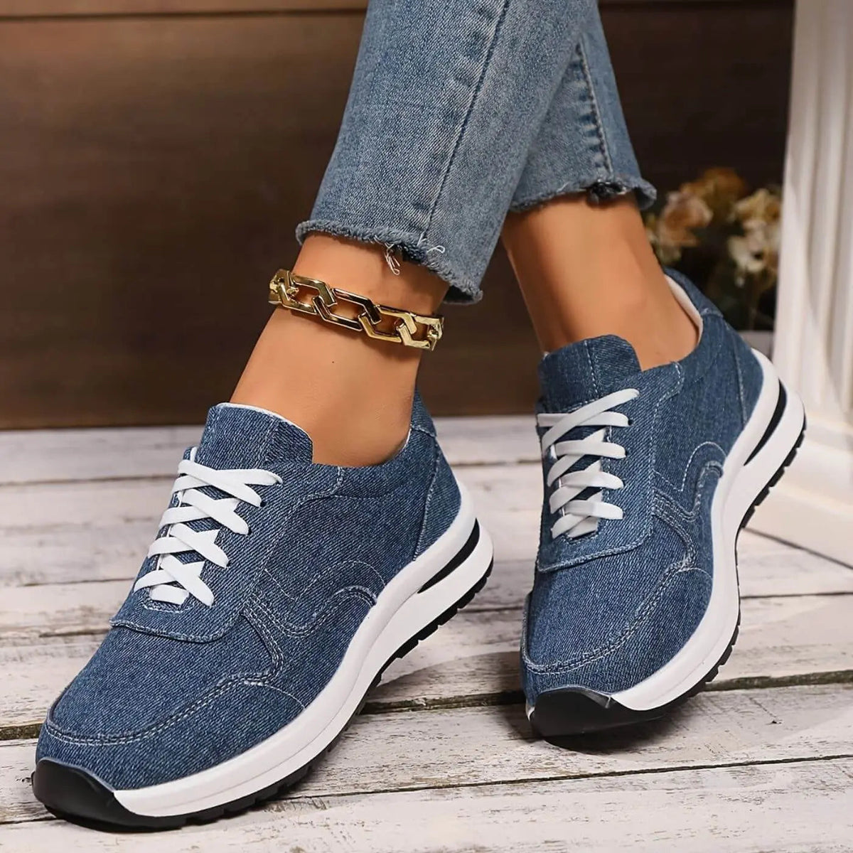Damen leichte Komfortschuhe ohne Schnürung
