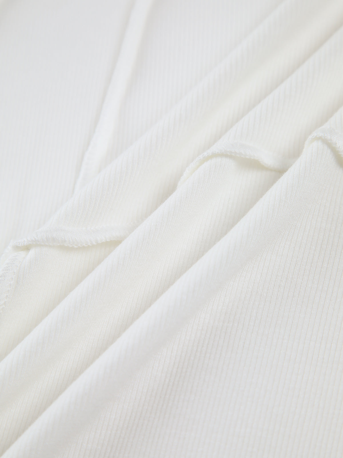 Damen Langarmshirt Gerippt Rundhals
