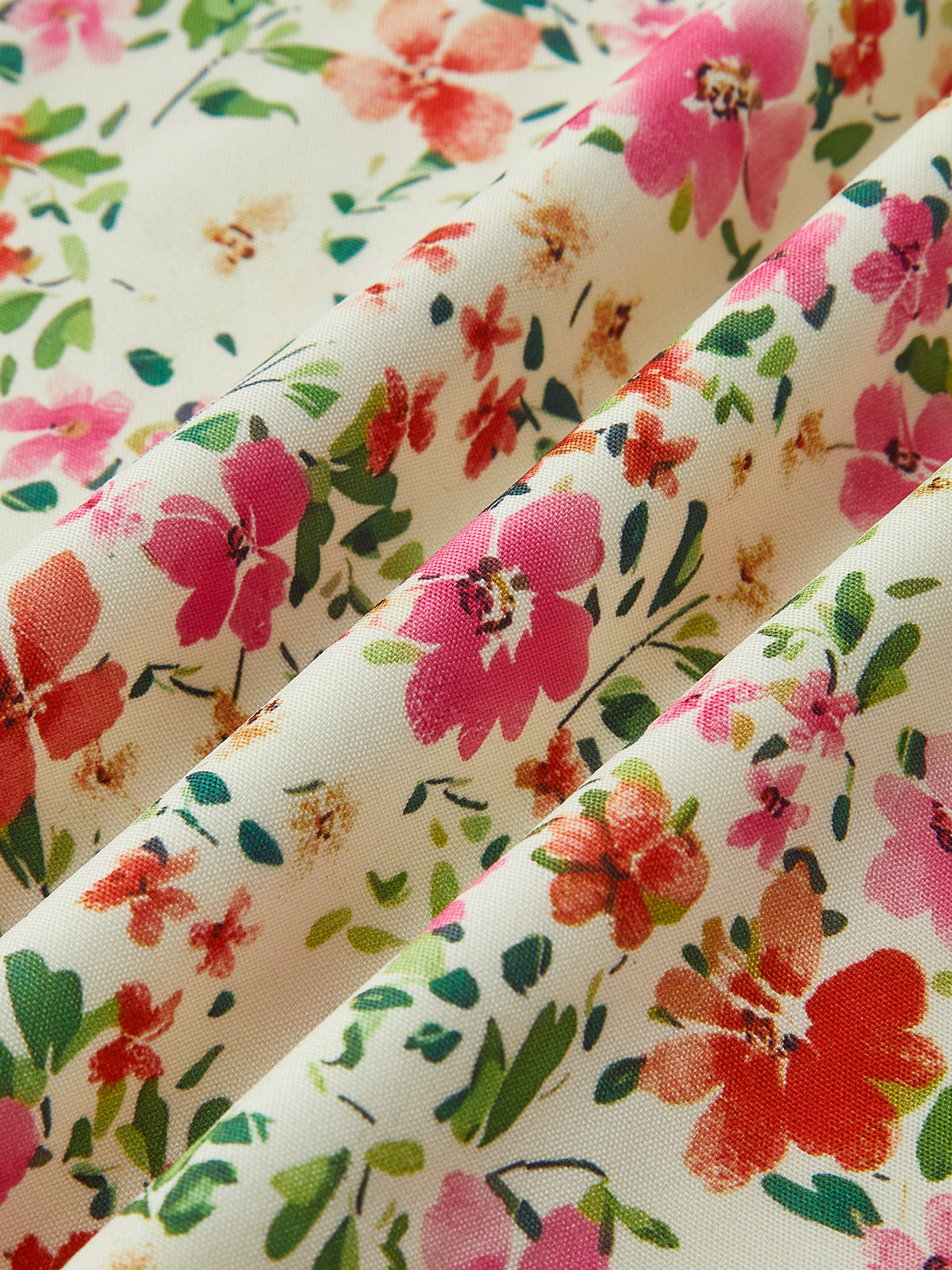 Damen Blumenprint Träger Midikleid
