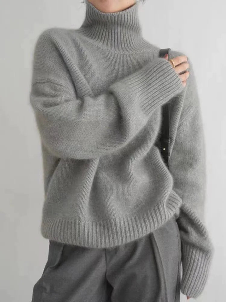 Damen Rollkragenpullover aus Cashmere