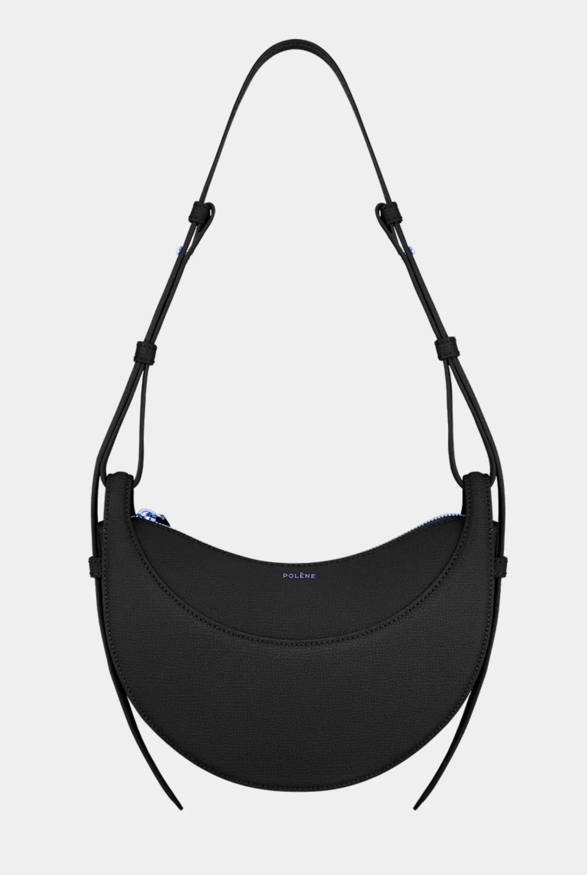Damen Handtasche mit Halbmond-Design und Reißverschluss