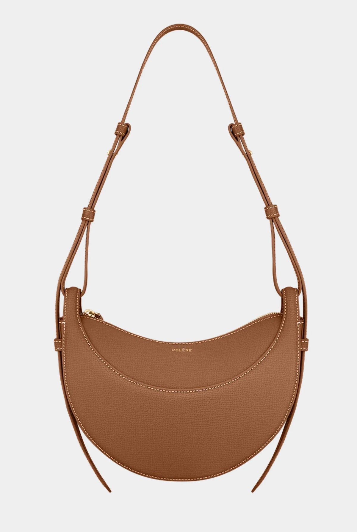 Damen Handtasche mit Halbmond-Design und Reißverschluss