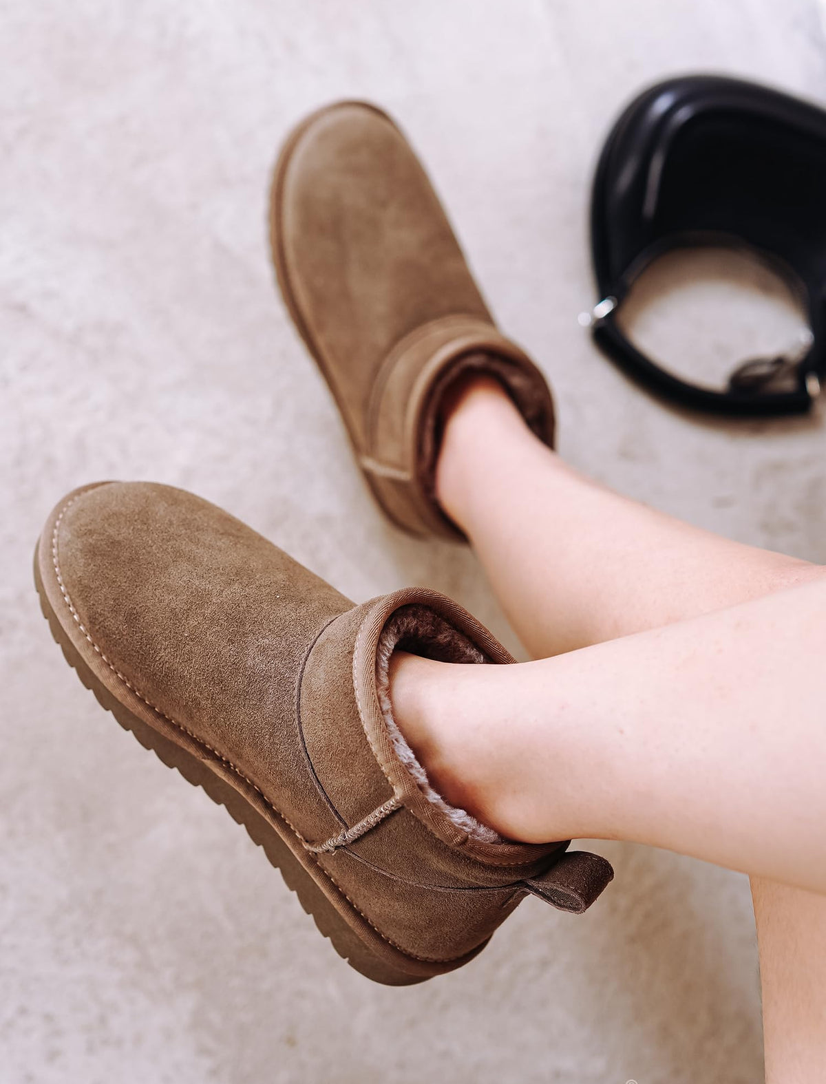 Damen wasserabweisende Winterstiefeletten mit warmem Innenfutter