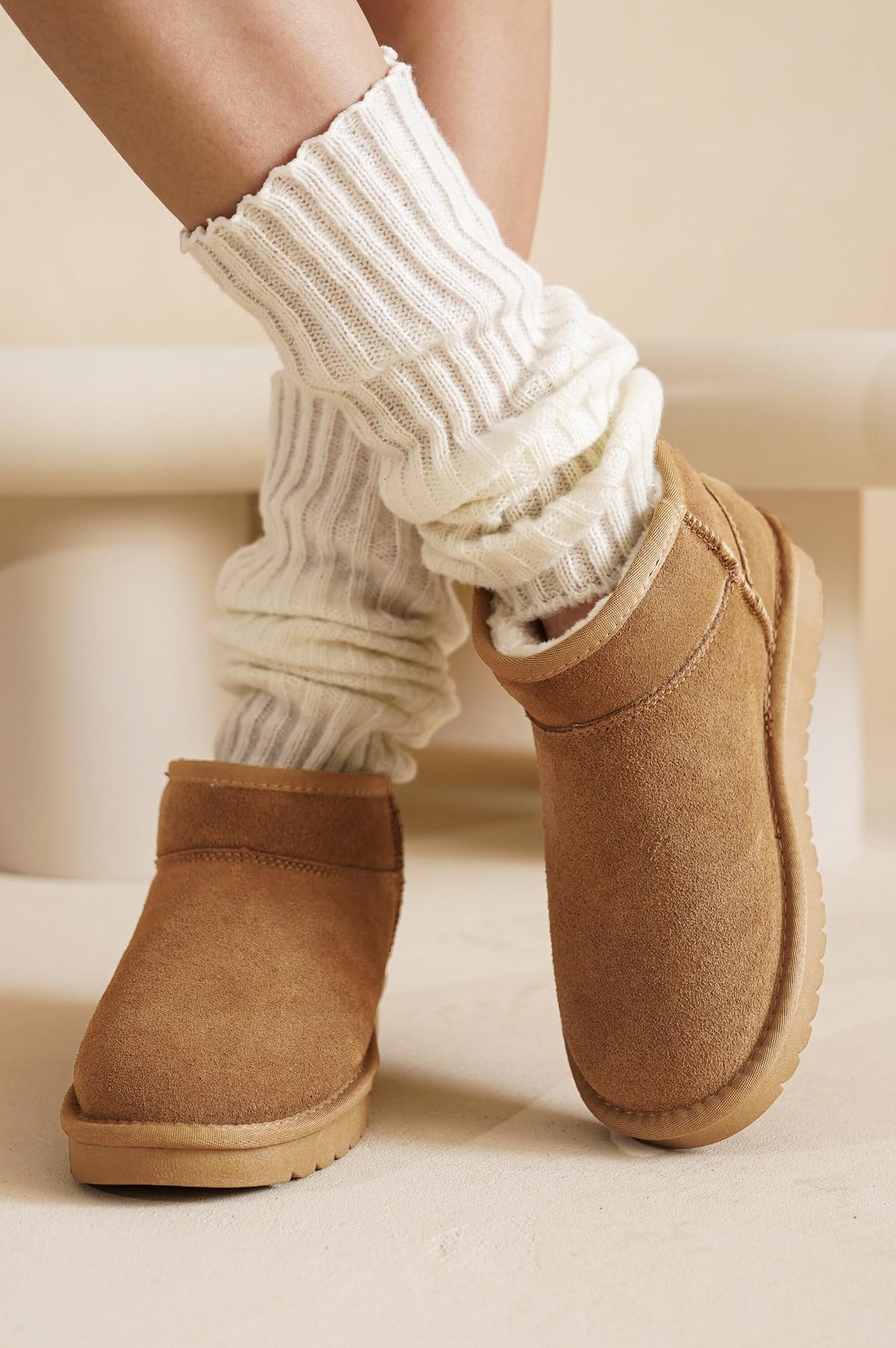 Damen wasserabweisende Winterstiefeletten mit warmem Innenfutter