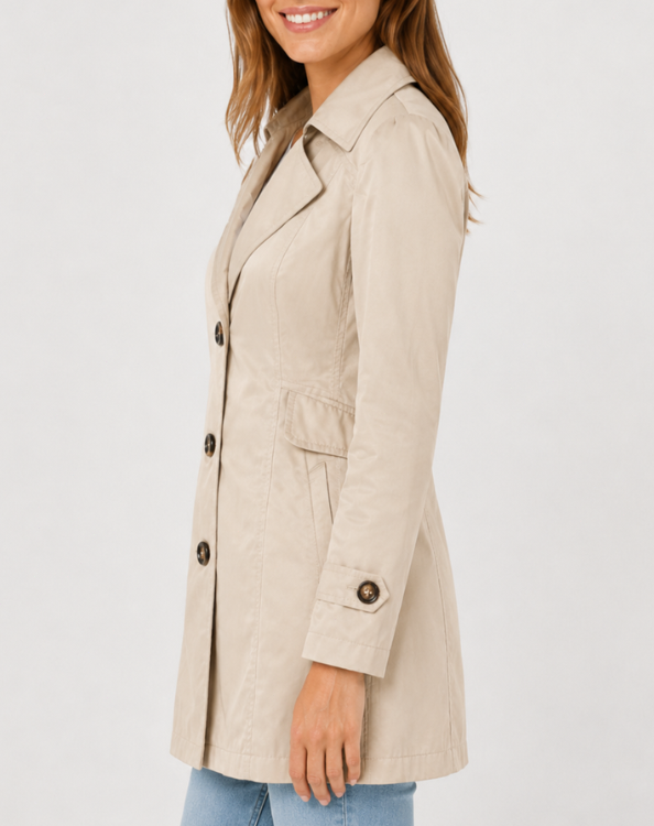 Damen Trenchcoat kurz tailliert