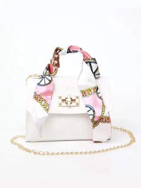 Damen Lederhandtasche mit Goldverschluss