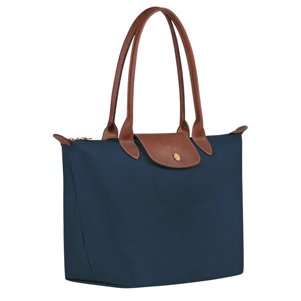 Damen faltbare Nylon Tote Bag in Marineblau