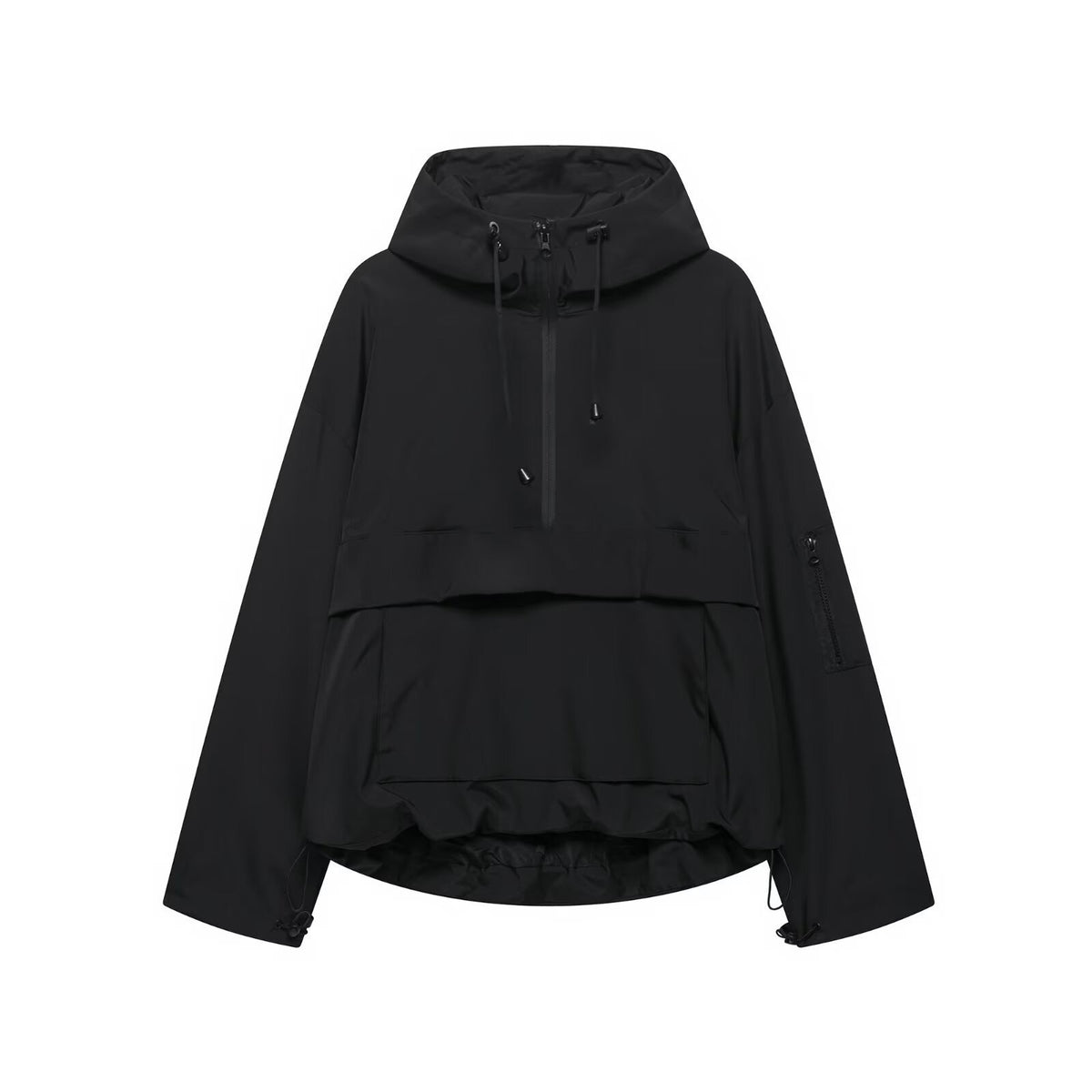 Damen Regenjacke mit Kapuze und Reißverschluss