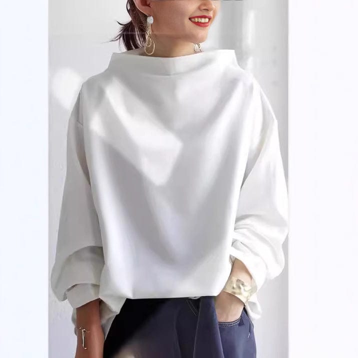 Damen High-Neck Top mit Relaxed Fit