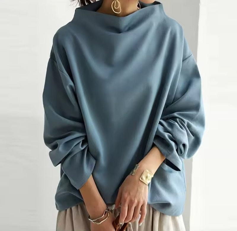 Damen High-Neck Top mit Relaxed Fit