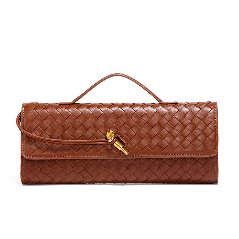 Damen leichte Clutch mit Flecht-Design
