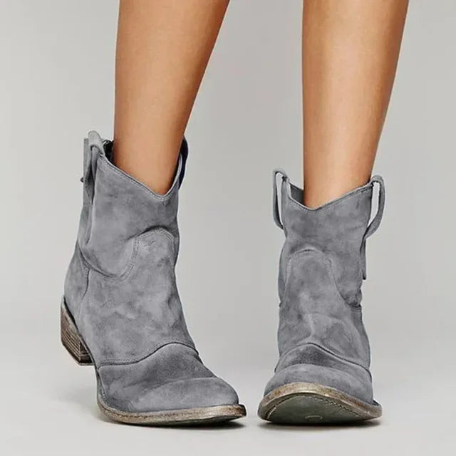 Damen Ranch-Stiefel mit rutschfester Sohle