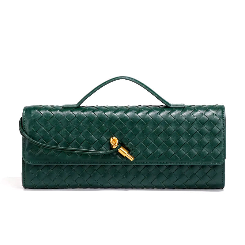 Damen leichte Clutch mit Flecht-Design