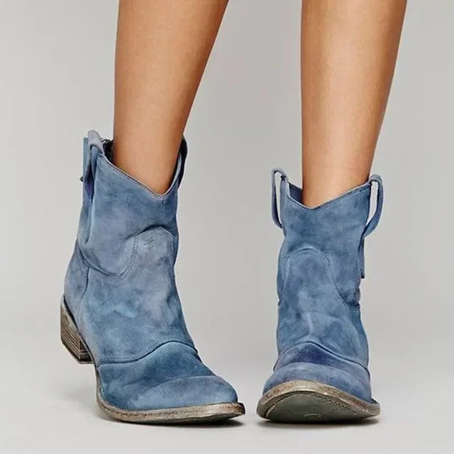Damen Ranch-Stiefel mit rutschfester Sohle