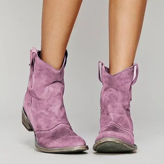 Damen Ranch-Stiefel mit rutschfester Sohle
