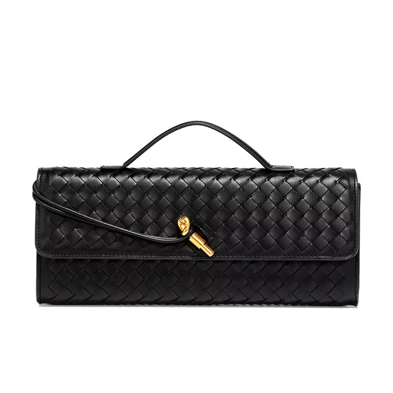 Damen leichte Clutch mit Flecht-Design
