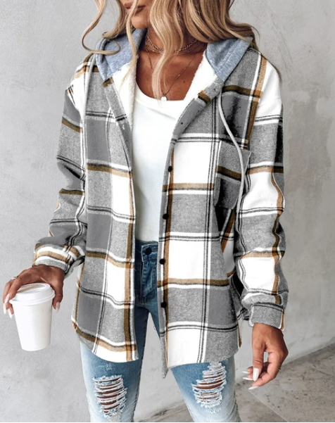 Damen Hoodie mit Kordelzug und Kängurutasche