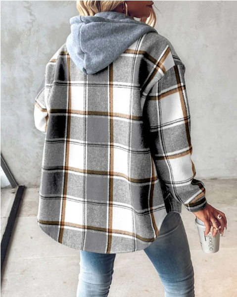 Damen Hoodie mit Kordelzug und Kängurutasche